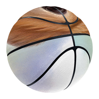 Golden Retriever Portrait Print Basketball