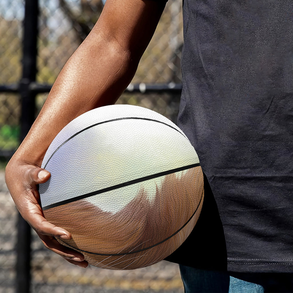 Golden Retriever Portrait Print Basketball
