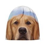 Golden Retriever Portrait Print Beanie