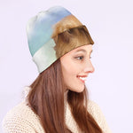 Golden Retriever Portrait Print Beanie