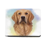 Golden Retriever Portrait Print Bifold Wallet