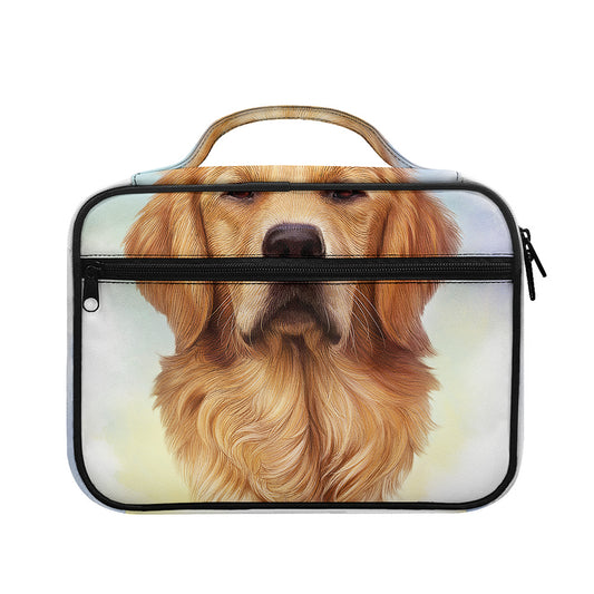 Golden Retriever Portrait Print Briefcase Bible Bag