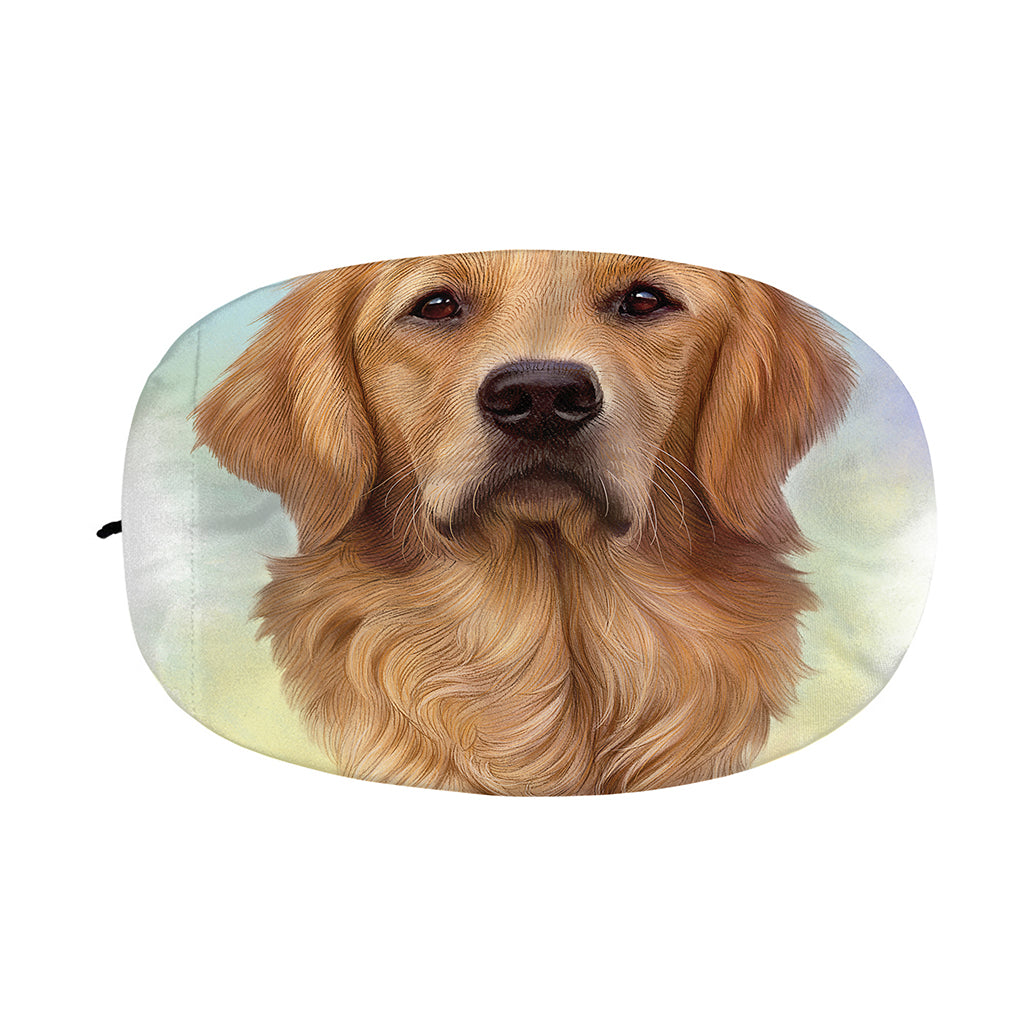 Golden Retriever Portrait Print Car Side Mirror Covers