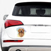 Golden Retriever Portrait Print Car Sticker