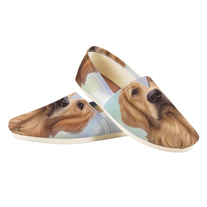 Golden Retriever Portrait Print Casual Shoes