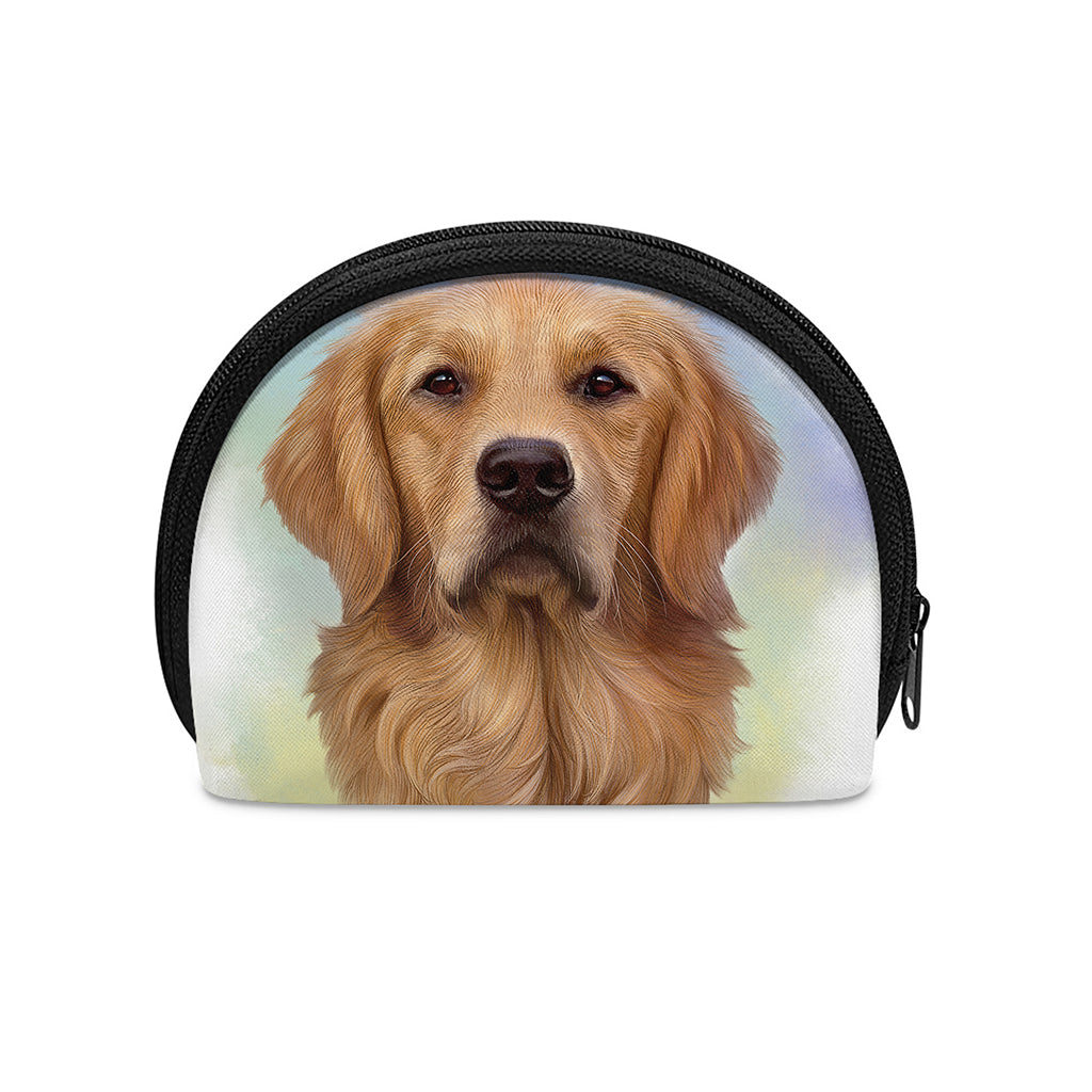 Golden Retriever Portrait Print Coin Purse