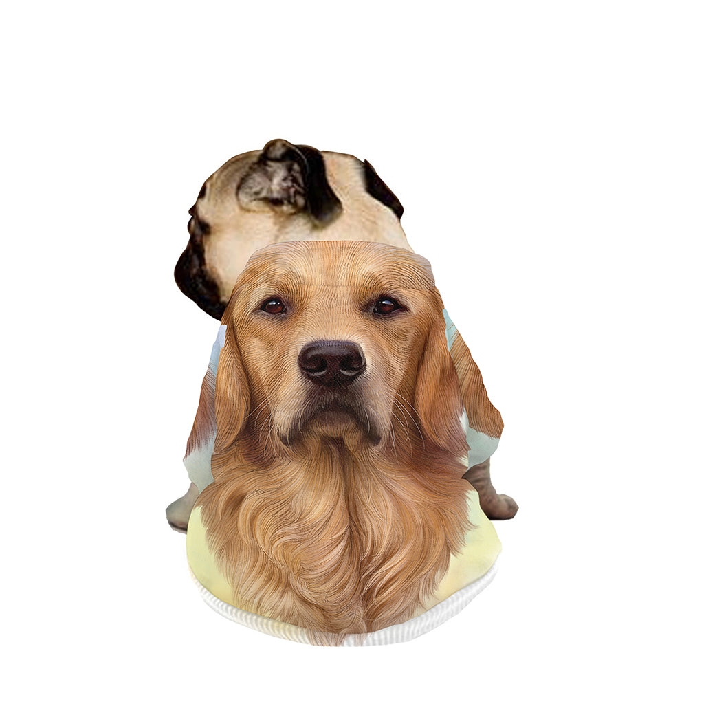 Golden Retriever Portrait Print Dog Zip Up Jacket