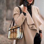 Golden Retriever Portrait Print Double Strap Bible Bag