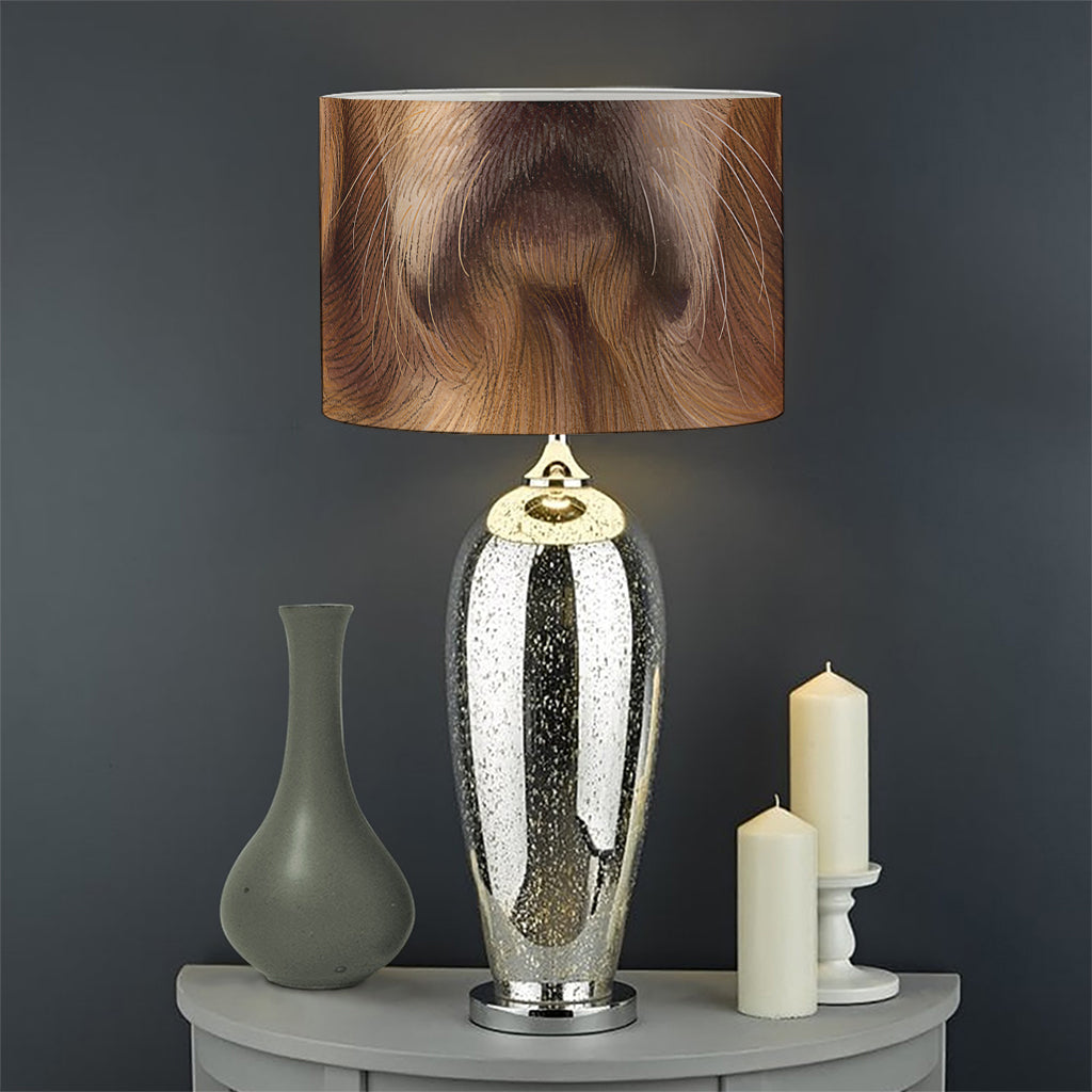 Golden Retriever Portrait Print Drum Lamp Shade