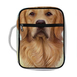 Golden Retriever Portrait Print Front Pocket Bible Bag
