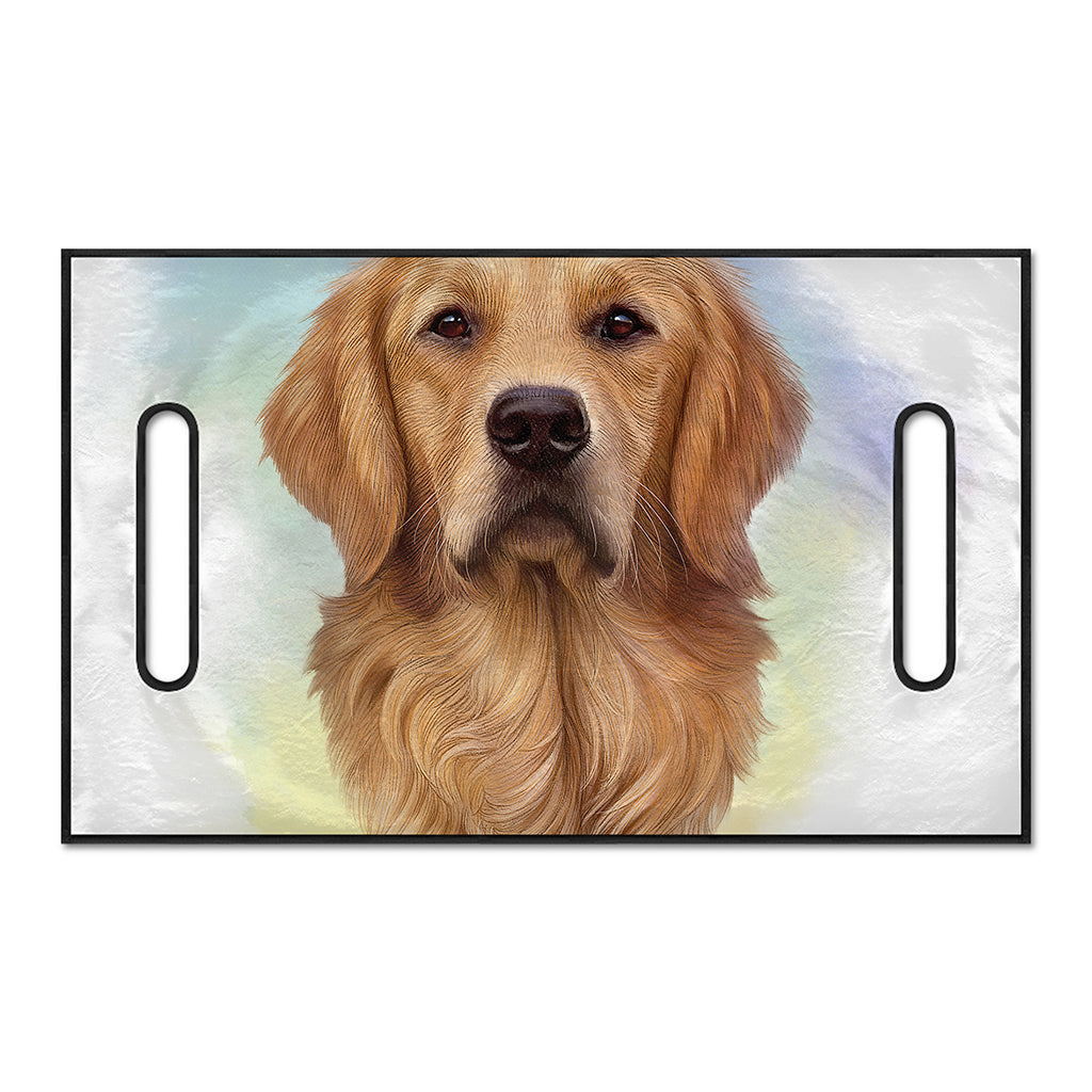 Golden Retriever Portrait Print Golf Cart Seat Cover