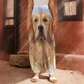 Golden Retriever Portrait Print Harem Pants