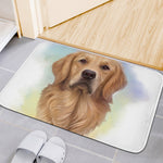 Golden Retriever Portrait Print Indoor Door Mat