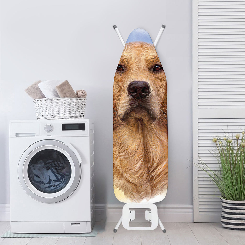 Golden Retriever Portrait Print Ironing Board Cover