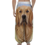 Golden Retriever Portrait Print Lantern Pants