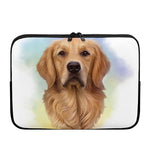 Golden Retriever Portrait Print Laptop Sleeve