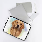 Golden Retriever Portrait Print Laptop Sleeve