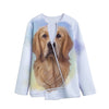 Golden Retriever Portrait Print Long Sleeve Short Coat