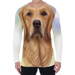 Golden Retriever Portrait Print Men's Long Sleeve T-Shirt