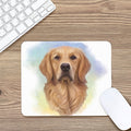 Golden Retriever Portrait Print Mouse Pad