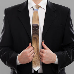 Golden Retriever Portrait Print Necktie