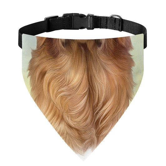 Golden Retriever Portrait Print Over The Collar Dog Bandana