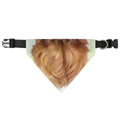 Golden Retriever Portrait Print Over The Collar Dog Bandana