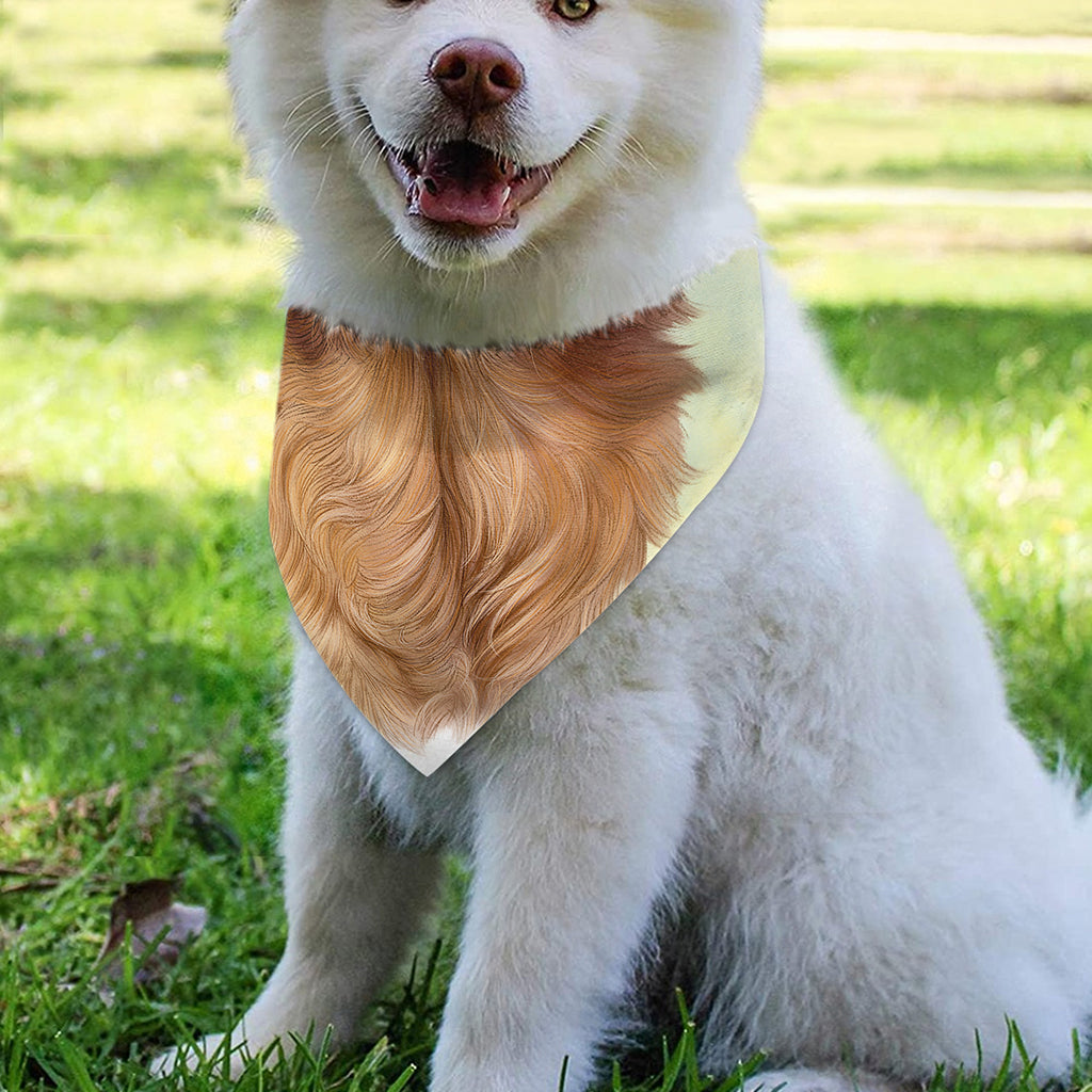 Golden Retriever Portrait Print Over The Collar Dog Bandana