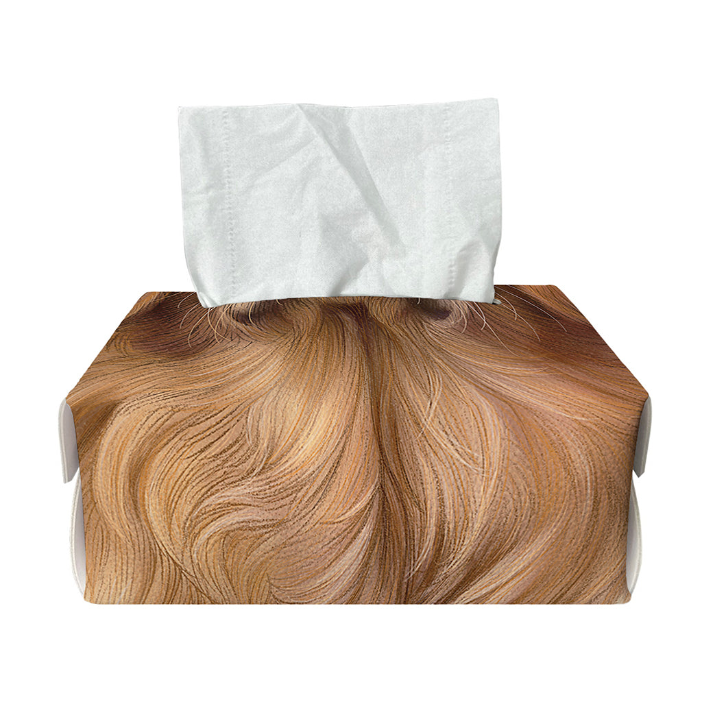 Golden Retriever Portrait Print Rectangle Tissue Box Cover