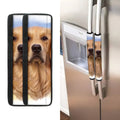 Golden Retriever Portrait Print Refrigerator Handle Covers