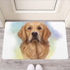 Golden Retriever Portrait Print Rubber Doormat