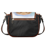 Golden Retriever Portrait Print Saddle Bag