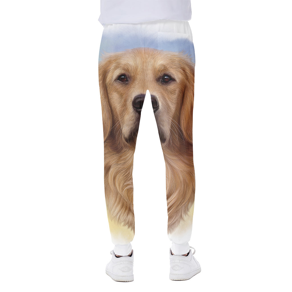 Golden Retriever Portrait Print Scuba Joggers