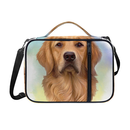 Golden Retriever Portrait Print Shoulder Strap Bible Bag