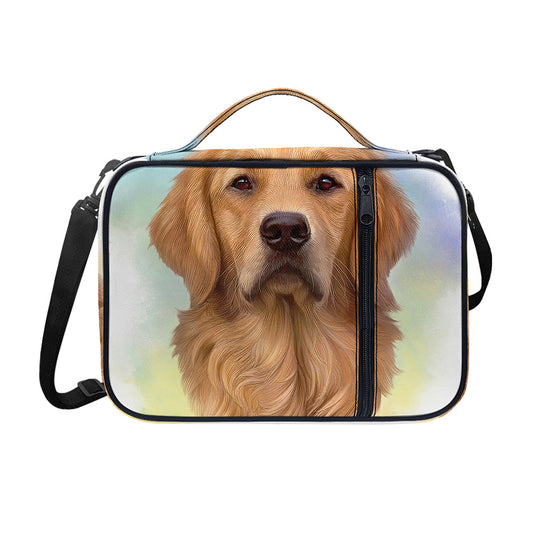 Golden Retriever Portrait Print Shoulder Strap Bible Bag