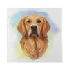 Golden Retriever Portrait Print Silk Bandana