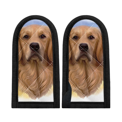 Golden Retriever Portrait Print Skillet Handle Cover
