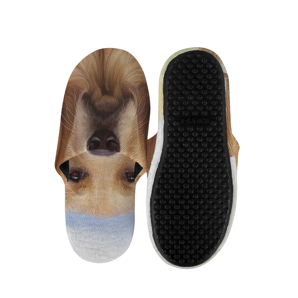 Golden Retriever Portrait Print Slippers