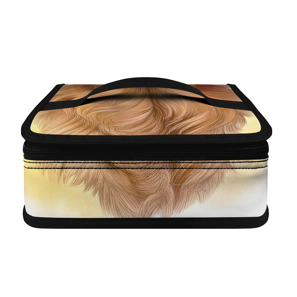 Golden Retriever Portrait Print Small Lunch Bag