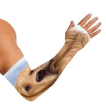 Golden Retriever Portrait Print Sun Protection Arm Sleeves