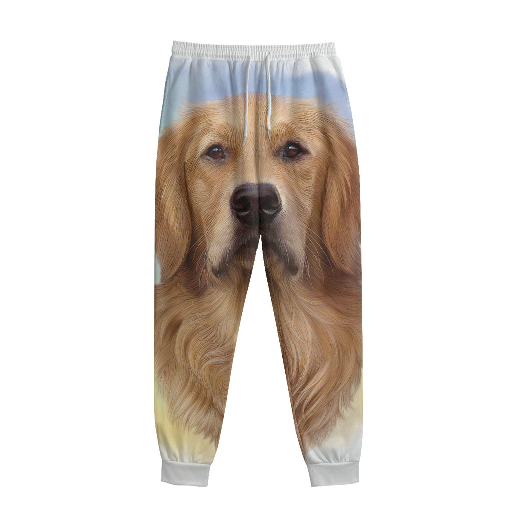 Golden Retriever Portrait Print Sweatpants