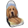 Golden Retriever Portrait Print Waterproof Car Seat Cover