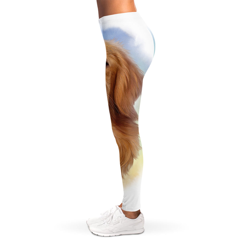 Golden Retriever Portrait Print Women's Leggings