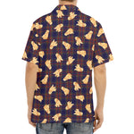 Golden Retriever Tartan Pattern Print Aloha Shirt