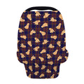 Golden Retriever Tartan Pattern Print Baby Seat Cover