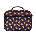 Golden Retriever Tartan Pattern Print Briefcase Bible Bag