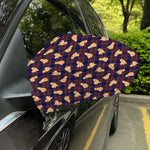 Golden Retriever Tartan Pattern Print Car Side Mirror Covers