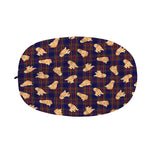 Golden Retriever Tartan Pattern Print Car Side Mirror Covers