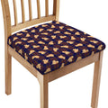 Golden Retriever Tartan Pattern Print Chair Cushion Cover