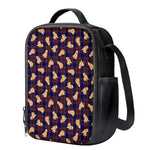 Golden Retriever Tartan Pattern Print Crossbody Lunch Bag